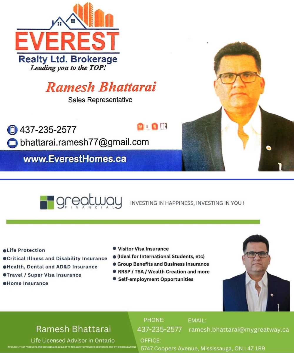 Ramesh Bhattarai : Your Dedicated Financial Advisor  & Real Estate Realtor